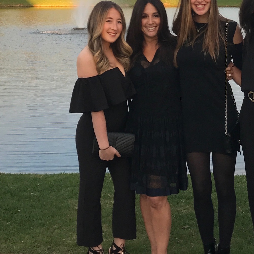 Black Off the Shoulder Jumpsuit